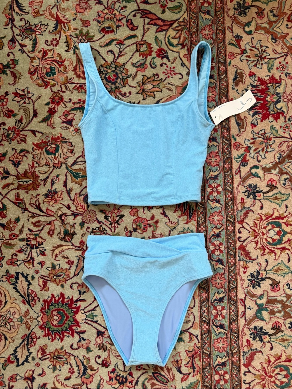 NWT Seea Maisie Top and High Rise Bottom Bikini Set S